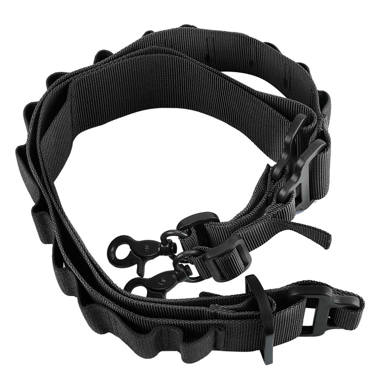 Tactical Shotgun Sling 2 Point Gun Sling Adjustable Shoulder Strap Rifle Shotgun Belts w/ 15-Shell Holders, photo 4 of 8