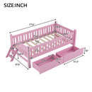 Platform Bed With Guardrail And 2 Drawers by HouseOfZazla