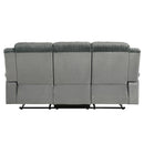 Lesley - Motion Sofa - Gray Corduroy & Velvet by Unique Piece Furniture
