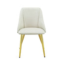Gaines - Synthetic Leather Side Chair (Set of 2) - White by HouseOfZazla