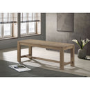 Malvika - Trestle Base Dining Bench - Brown by HouseOfZazla