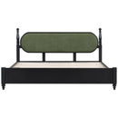 King Bed Frame, Solid Wood Platform with Slats, Modern by HouseOfZazla