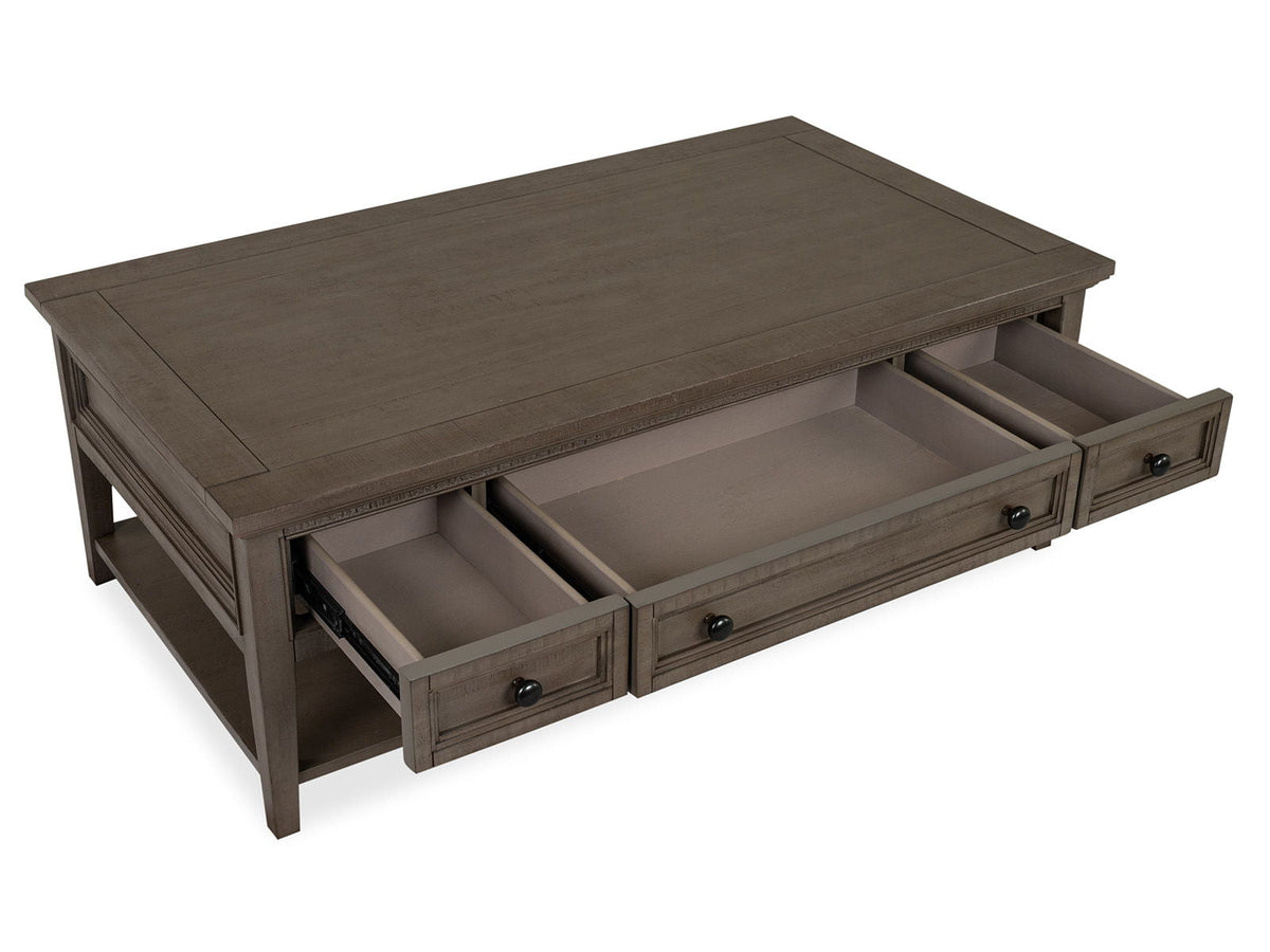 Paxton Place - Rectangular Cocktail Table With Casters - Dovetail Gray, photo 3 of 7