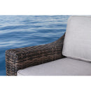 Chic Wide Outdoor Loveseat With Cushions by Unique Piece Furniture