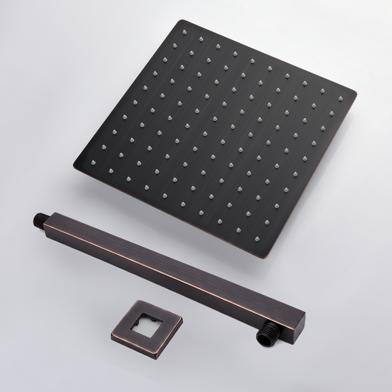 10 Inch Wall Mount Rainfall Square Shower Head, Oil Rubbed Bronze, photo 7 of 7