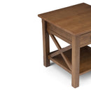 Kitchener - End Table - Medium Saddle Brown by HouseOfZazla