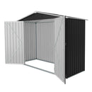 8ft x 4ft Outdoor Metal Storage Shed with Lockable Latch by HouseOfZazla