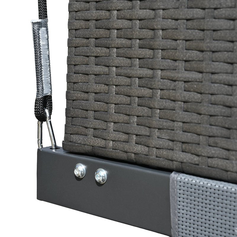 2-3 People Outdoor Swing Bed, Adjustable Curtains, Suitable For Balconies, Gardens And Other Places