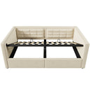 Upholstered Hydraulic Storage Daybed With USB & Type C Charging by HouseOfZazla