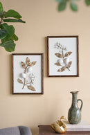 Set of 2 Distressed Brown Frame Decorative Accessories by HouseOfZazla