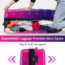 Hardshell Luggage Sets 3 Piece Gradient Color Expandable Suitcase With Spinner Wheels And Tsa Lock Lightweight 20" 24" 28" Available by HouseOfZazla