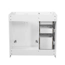 Retro Style Bathroom Vanity, 3 Drawers & Soft Closing Doors by HouseOfZazla