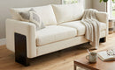 Modern Sofa Couch Stylish 3-Seater Sofa with Rubberwood Legs by HouseOfZazla