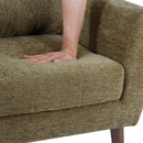 Modern Olive Green Chenille Accent Chair
