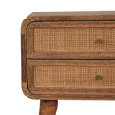 Close Knit 2 Drawer Nightstand - Oak by Unique Piece Furniture