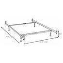 Esme Twin or Full Bed Frame Black (Headboard & Footboard)