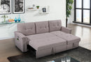 Ashlyn - Reversible Sleeper Sectional Sofa With Storage Chaise, USB Charging Ports And Pocket by Unique Piece Furniture