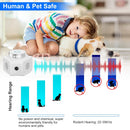 360¡ Ultrasonic Rodent Chaser Electronic Plug-in Mouse Control for Indoor Use Rodent Deterrent with Ultrasonic Sound