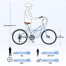 6 Speed Steel Frame 24 Inch Commuter Bike