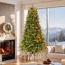 7.5FT Premium Life-Like Full Flocked Christmas Tree