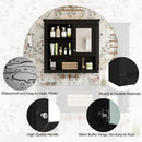 Wall-Mounted Bathroom Cabinet With Mirror And Adjustable Shelves by Unique Piece Furniture