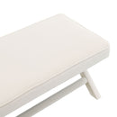 Comfort Double Bench Upholstered With X Crossed Legs by HouseOfZazla