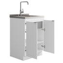 Murphy - Laundry Cabinet & Faucet And Stainless Steel Sink by Unique Piece Furniture