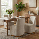 Indoor Dining Chair Set of 2, Modern Upholstered Fabric Chair