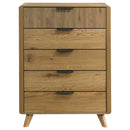 Bennett 5-drawer Bedroom Chest of Drawers Light Oak
