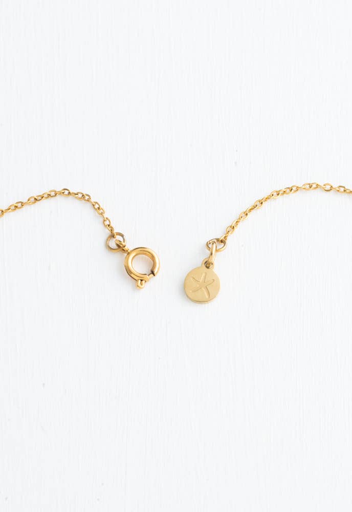 Layla Gold Cross Bar Necklace