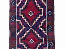 3 X 5 Vintage Handmade Tribal Wool Rug Balouchi Rug Afghan Rug Red Beige Nice