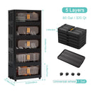 Folding Storage Cabinet With Magnetic Doors And Wheels by HouseOfZazla
