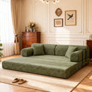 Modern 2 Tone Fabric Convertible Sleeper Sofa Bed by HouseOfZazla