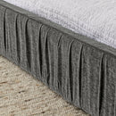 Modern Upholstered Platform Bed Frame With Pleated Design by HouseOfZazla