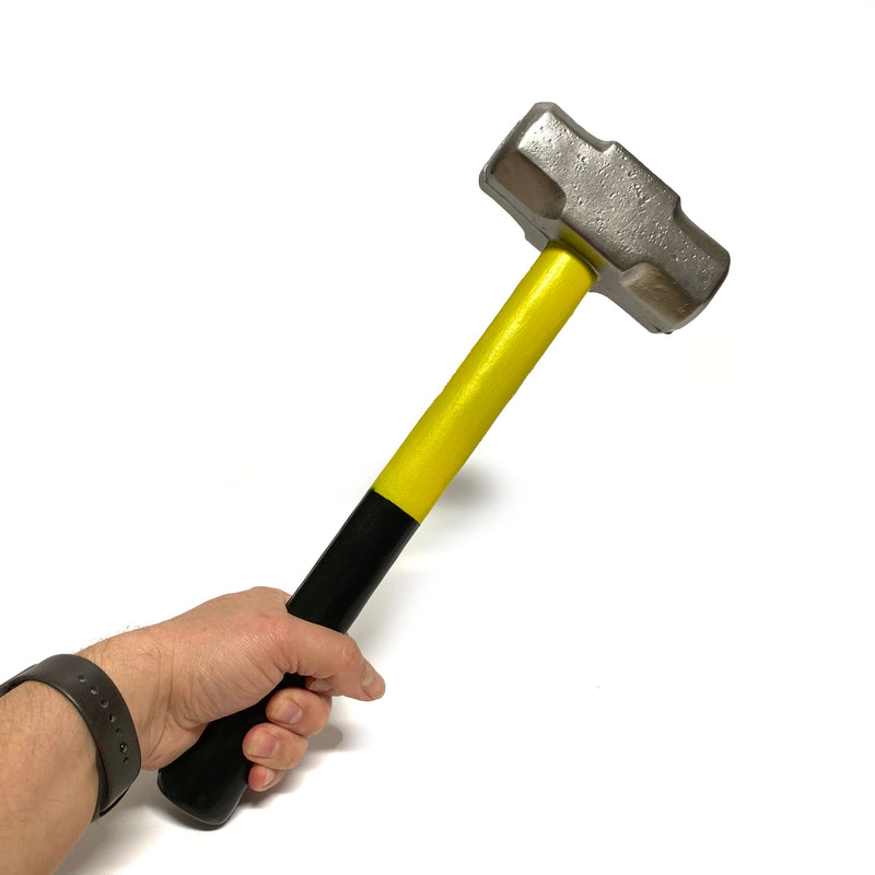 Foam Rubber Roughneck Mini Sledgehammer Prop 16 Inch  - Black and Yellow