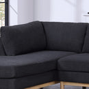 Hallie - Wide Sherpa Double Chaise U-Shape Sectional Sofa by HouseOfZazla