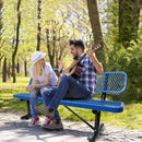 Outdoor Steel Bench With Backrest by HouseOfZazla
