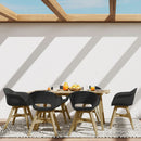 Kona - Outdoor Dining Table - Light Teak by HouseOfZazla