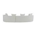 Elegant Curved Sectional Sofa With Full Foam Comfort by HouseOfZazla