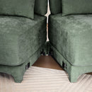 Elegant Sofa With Ergonomic Design And Lumbar Pillows by HouseOfZazla