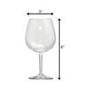 Leadingware Plastic Wine Glasses (Set of 4), Unbreakable Bpa Free Tritan 23Oz - Clear by HouseOfZazla