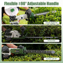 20" Cordless Hedge Trimmer 21V Electric Bush Trimmer with Dual Blades