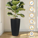 Tall Planters Set With Water Level Monitor And Auto Watering by HouseOfZazla