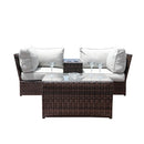 Comfortable Modern Patio Rattan Sectional Set With Cushions by Unique Piece Furniture
