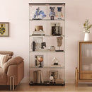 Display Cabinet With Shelf Double Doors And Lock by Unique Piece Furniture