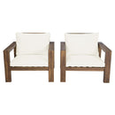 Stylish Outdoor Chair Set With Cushions For Garden (Set of 2)
