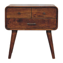 Avora - 3 Drawer Nightstand - Brown by Unique Piece Furniture