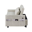 Pull Out Sleep Sofa Bed Loveseats Sofa Couch With Adjsutable Backrest, Storage Pockets, 2 Soft Pillows, USB Ports For Living Room, Bedroom, Apartment, Office by HouseOfZazla