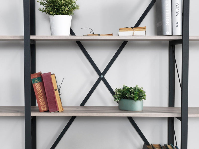 Walker Edison | Metal X Tier Bookshelf