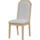 7-Piece Farmhouse Dining Set Classic Rustic Table and 6 high-back design Chairs for Dining Room, Kitchen (Natural Wood Wash)